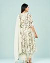 Mohey Women Elegant Cream Cotton Anarkali Suit
