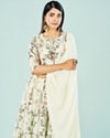 Mohey Women Elegant Cream Cotton Anarkali Suit