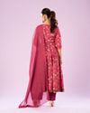 Mohey Women Pink Euphoria Art Silk Anarkali Suit