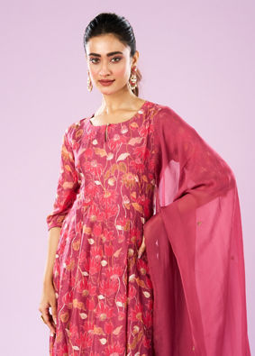 Mohey Women Pink Euphoria Anarkali Suit