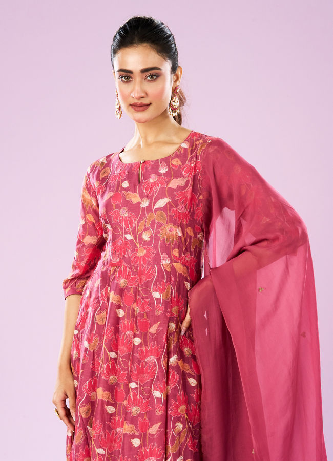 Mohey Women Pink Euphoria Anarkali Suit