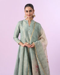 Mohey Women Sea Green Anarkali Set