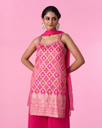 Mohey Women Pink Elegance Palazzo Suit
