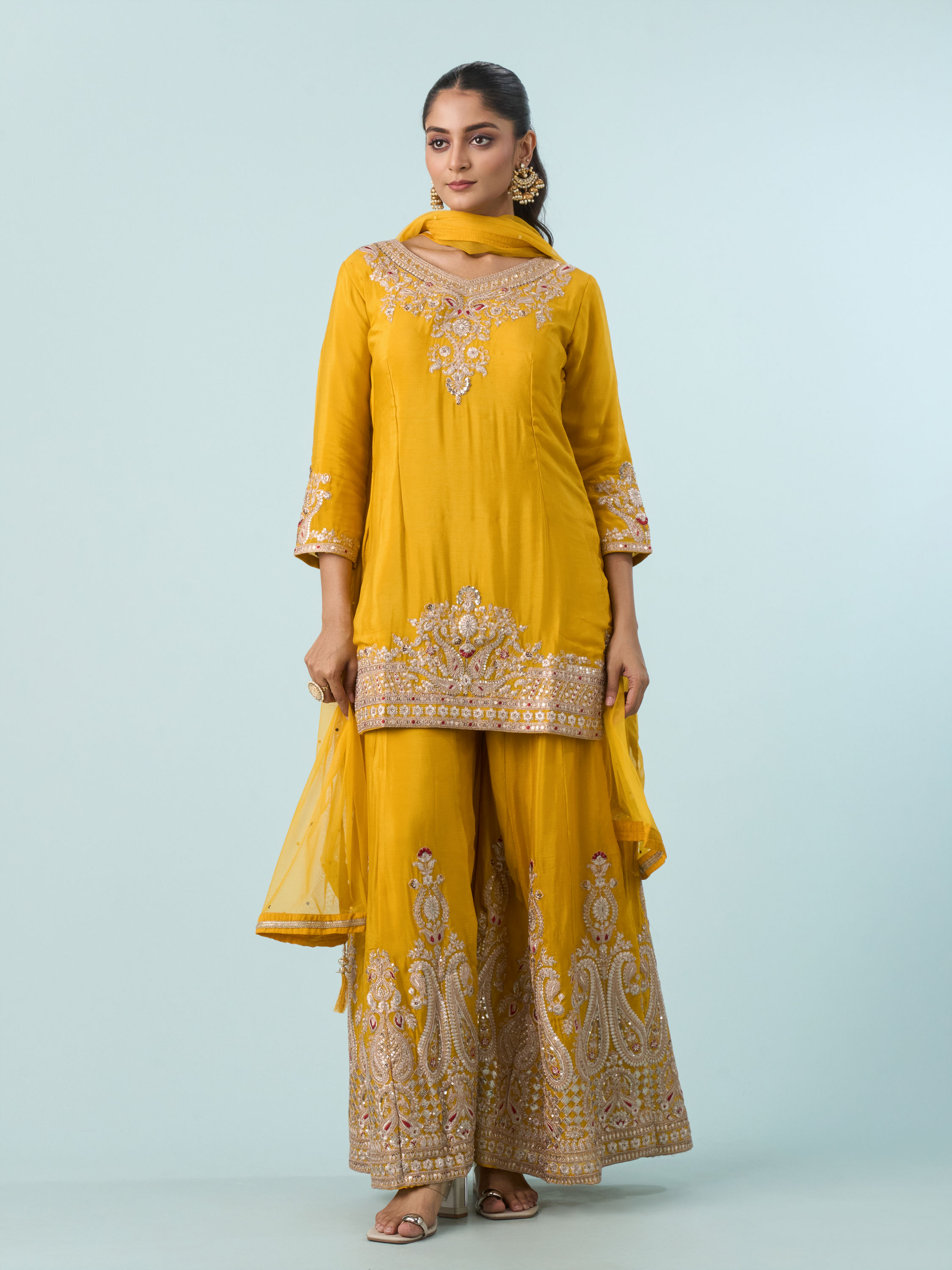 Mohey Women Sunny Elegance Palazzo Suit