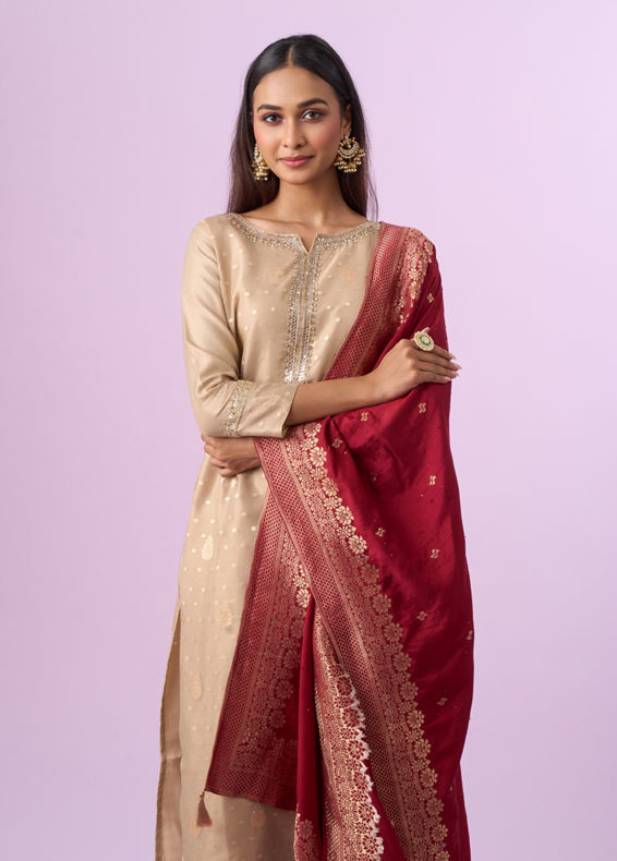 Mohey Women Fawn Elegance Straight Suit