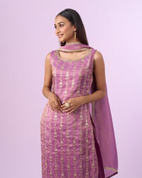 Mohey Women Purple Hue Straight Suit