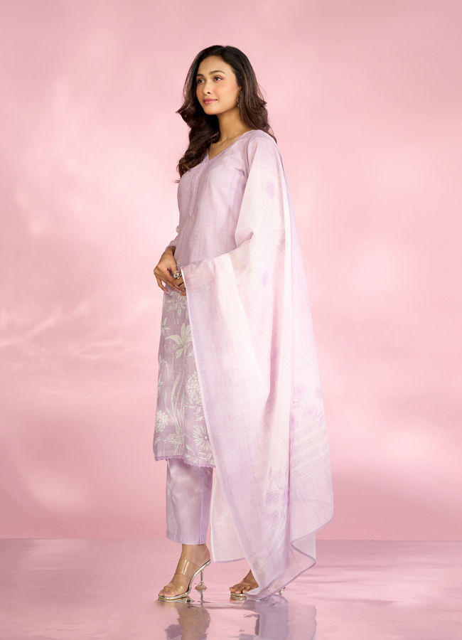 Mohey Women Purple Bliss Straight Suit