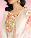 Mohey Women Elegant Cream Straight Suit