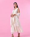 Mohey Women Ethereal White Anarkali Suit