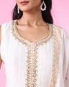 Mohey Women Ethereal White Anarkali Suit