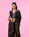 Mohey Women Black Aesthetic Anarkali Suit