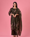 Mohey Women Emerald Green Straight Suit