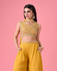 Mohey Women Sunflower Summer Bloom Indo Western