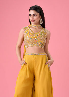Mohey Women Sunflower Summer Bloom Indo Western