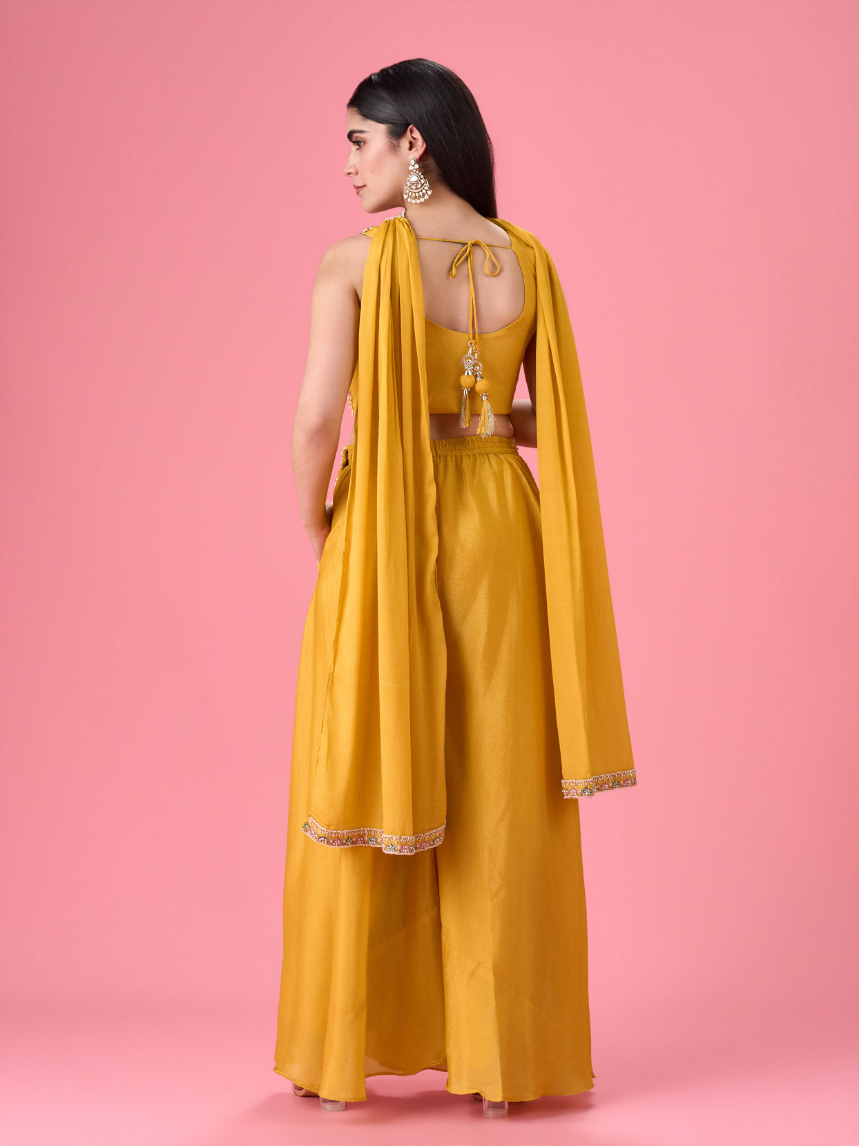 Mohey Women Sunflower Summer Bloom Indo Western