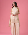 Breezy Organza Cream Palazzo Suit