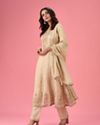 Mohey Women Radiant Cream Anarkali Suit