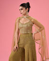 Mohey Women Majestic Mehandi Indo Western Set