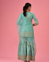 Mohey Women Light Blue Elegance Sharara Suit