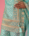 Mohey Women Light Blue Elegance Sharara Suit