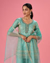 Mohey Women Light Blue Elegance Sharara Suit