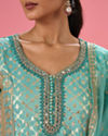 Mohey Women Light Blue Elegance Sharara Suit