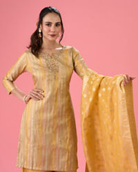 Mohey Women Radiant Yellow Palazzo Suit