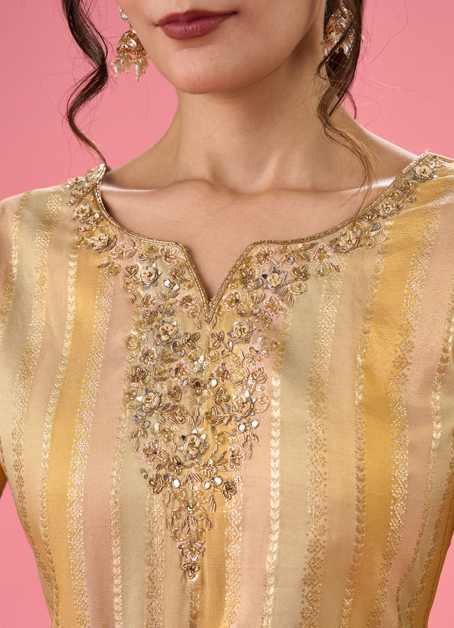 Mohey Women Radiant Yellow Palazzo Suit