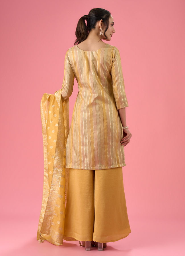 Mohey Women Radiant Yellow Palazzo Suit