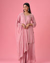 Elegant Pink Palazzo Suit