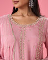 Mohey Women Elegant Pink Palazzo Suit