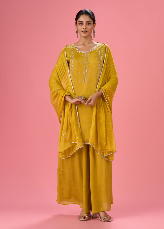 Mohey Women Green Elegance Stitched Suit