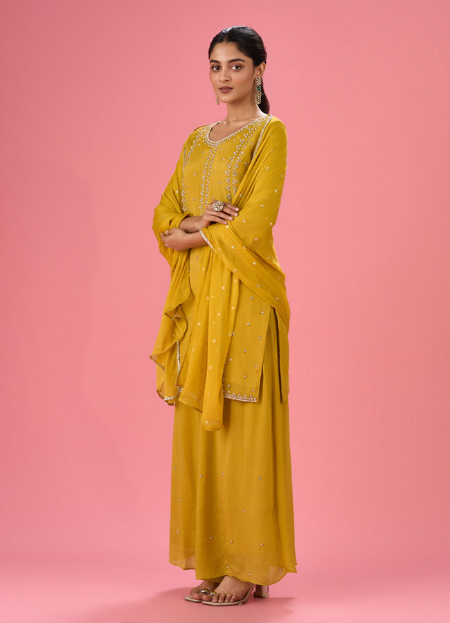 Mohey Women Green Elegance Stitched Suit