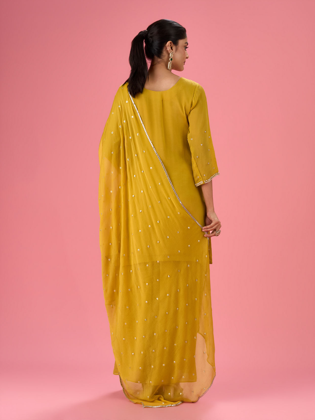 Mohey Women Green Elegance Stitched Suit