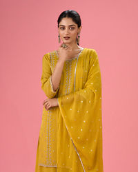 Mohey Women Green Elegance Stitched Suit