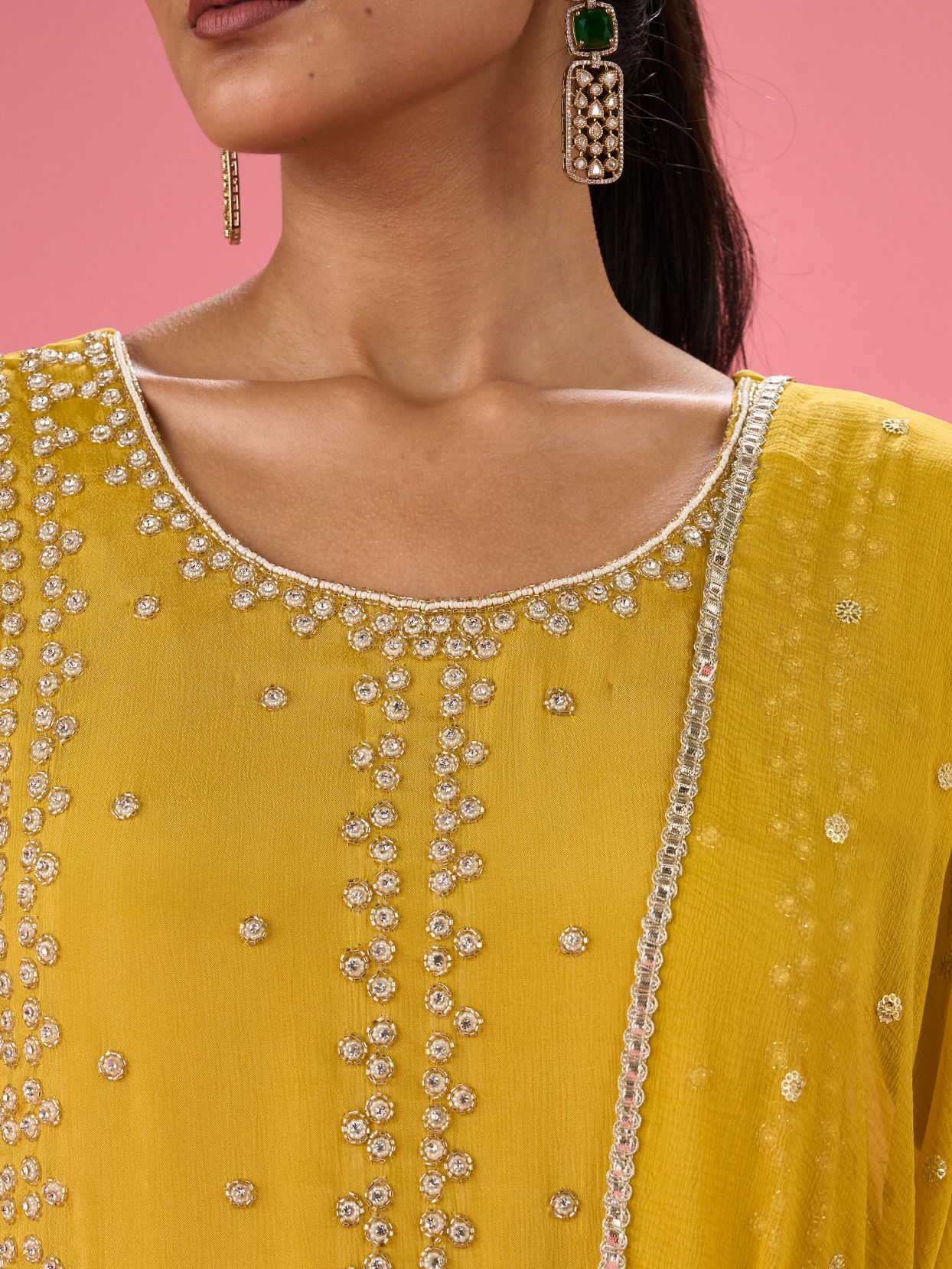 Mohey Women Green Elegance Stitched Suit