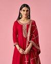 Mohey Women Pink Art Silk Anarkali Suit with Stone Work