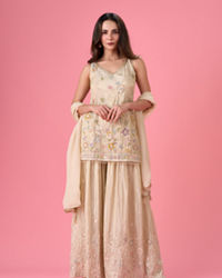 Mohey Women Enchanting Fawn Palazzo Suit