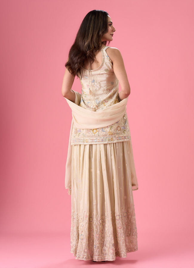 Mohey Women Enchanting Fawn Palazzo Suit