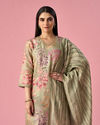 Mohey Women Green Art Silk Stitched Suit with Floral Print