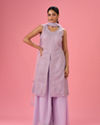 Purple Passion Net Palazzo Suit