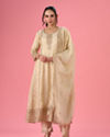 Elegant Cream Anarkali Suit