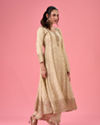 Mohey Women Elegant Cream Anarkali Suit