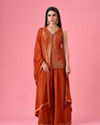 Vibrant Orange Palazzo Suit