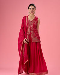 Mohey Women Rani Pink Palazzo Suit