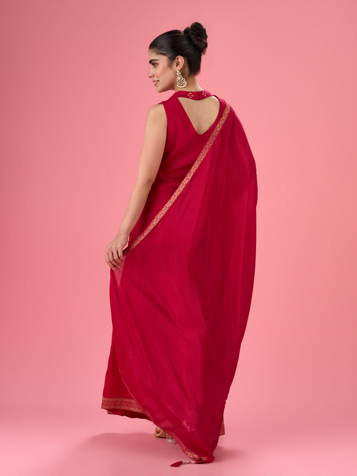 Mohey Women Rani Pink Palazzo Suit