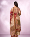 Mohey Women Green Chinon Stitched Suit with Hand Embroidery