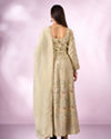 Mohey Women Green Chinon Kurti with Sequin Work