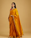 alt message - Mohey Women Mustard Yellow Extravaganza Saree image number 2