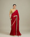 Mohey Women Splendid Dark Red Saree image number 0